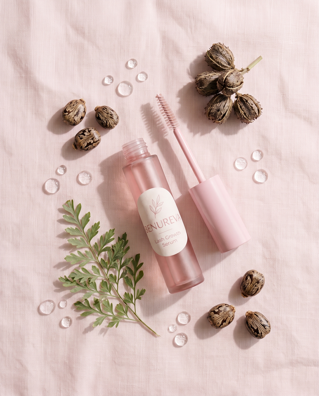 BENUREVA Lash Growth Serum with castor pods