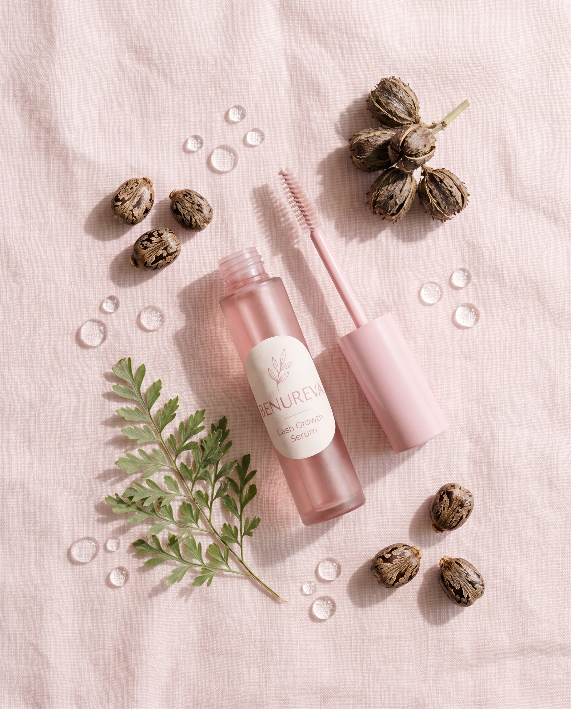 BENUREVA Lash Growth Serum with castor pods
